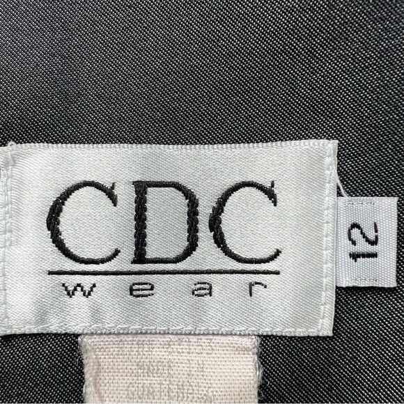 VTG Y2K CDC Gray Bateau Boat Neckline Sleeveless Cocktail Sheath Dress SZ 12 - Picture 9 of 12